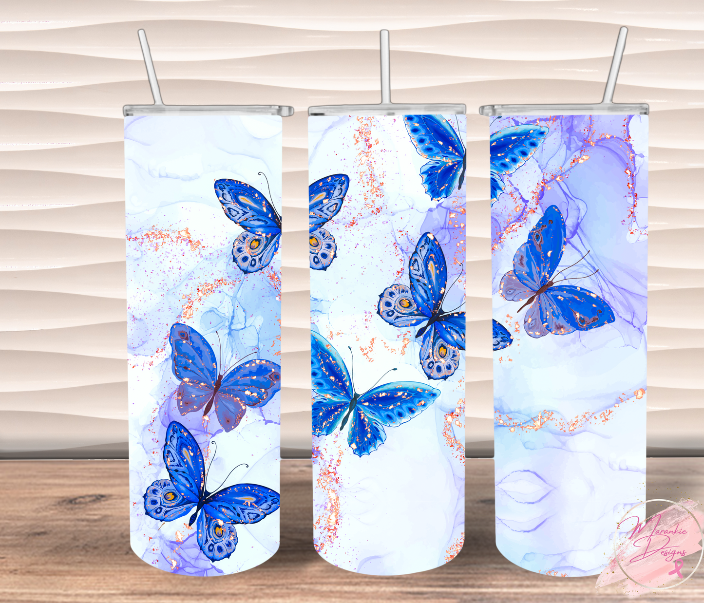 Blue Butterfly Tumbler