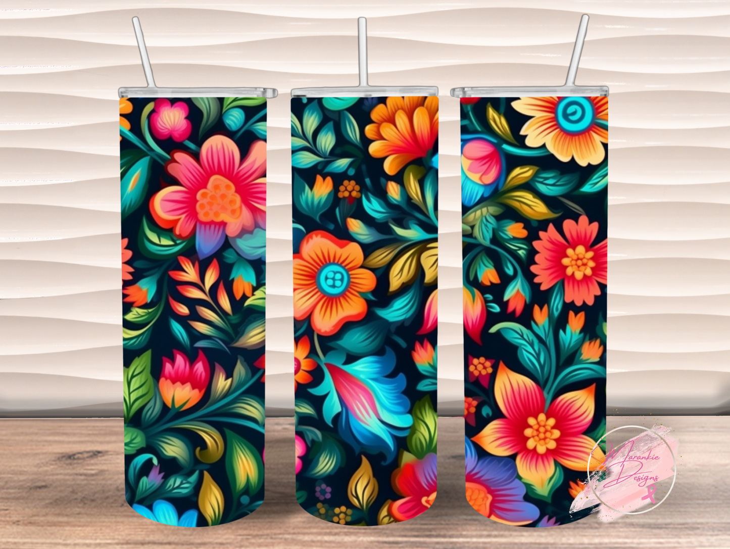 Colorful Flower Tumbler