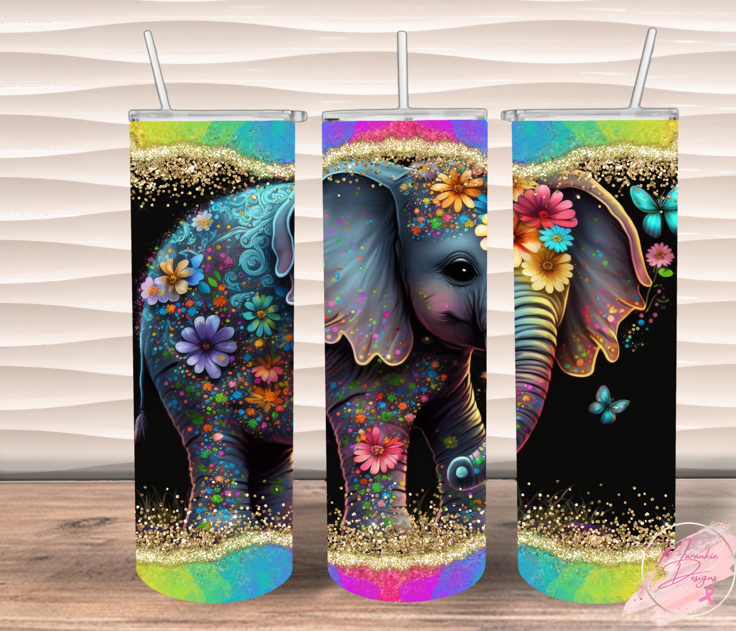 Colorful Elephant Tumbler