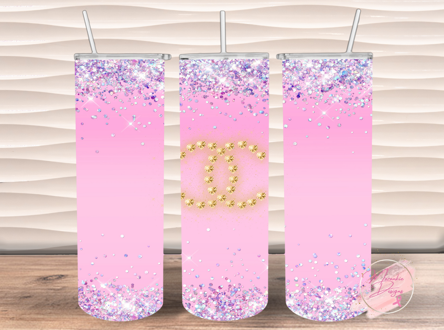 Chanel Glitter Tumbler
