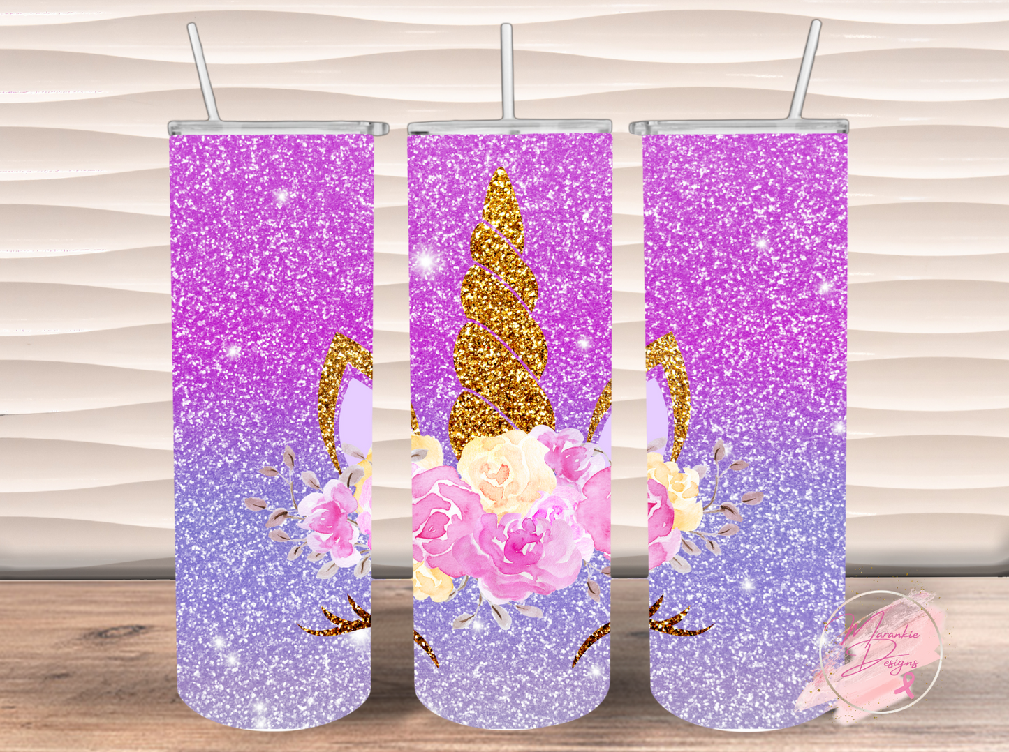 Unicorn Glitter Tumbler