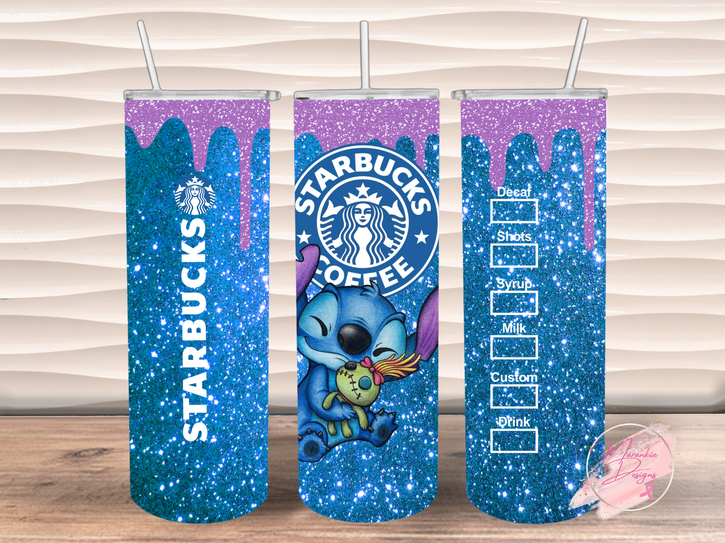 Starbucks Stitch Glitter Tumbler