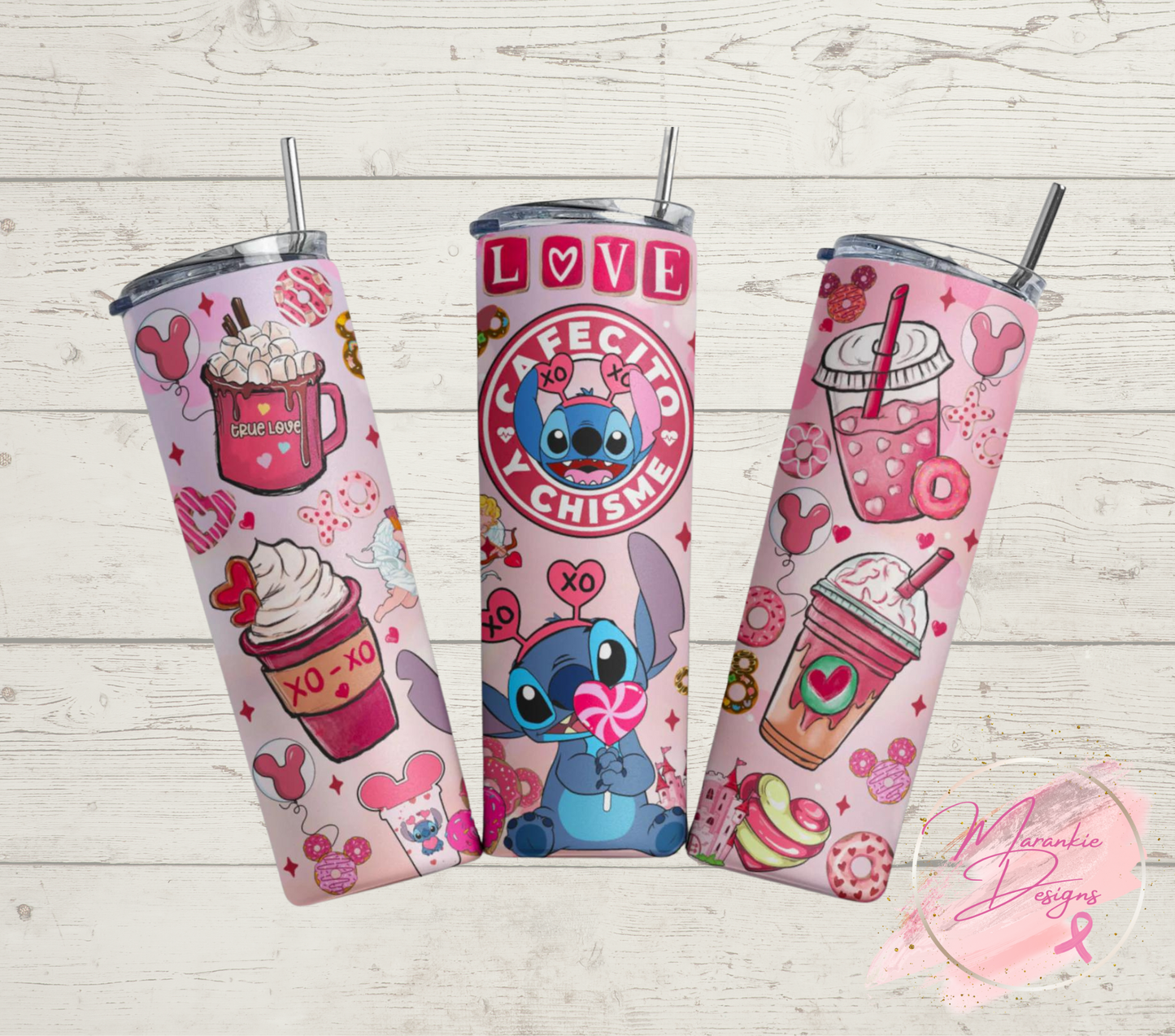 Stitch Coffee Y Chisme Tumbler