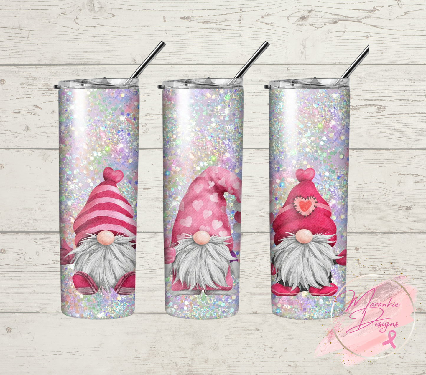 Gnome Glitter Tumbler