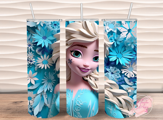 3D Elsa Tumbler